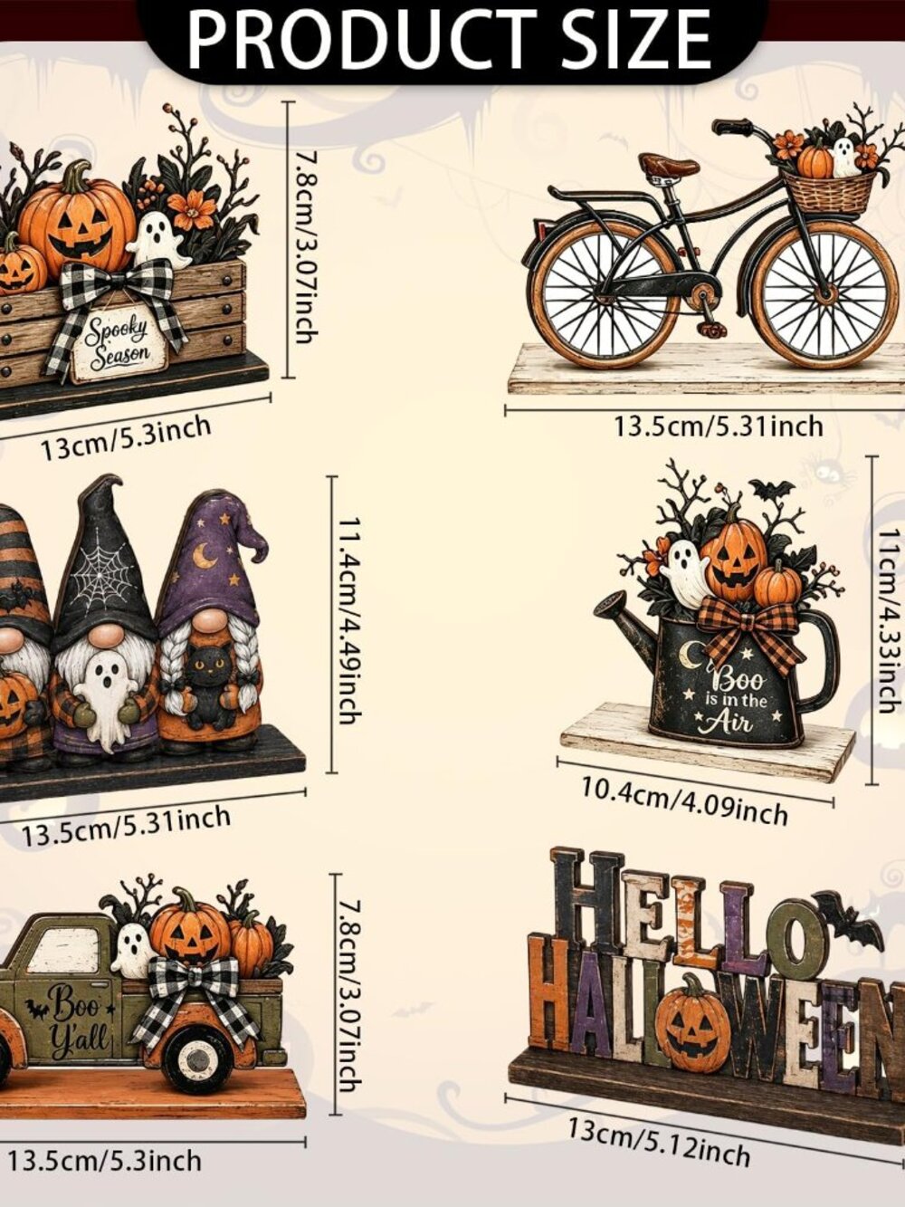 Halloween Decor Indoor, Halloween Table Decorations Indoor for Home - Picture 5 of 5